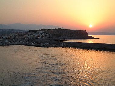 Sunset at Rethymno by the Fortezza