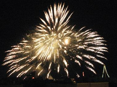 Aerial Fireworks on Festa night
