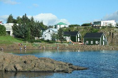 The old houses in English mans creek. Now home of the centre of puppet art.