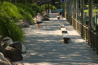nearby Hudson River Promenade