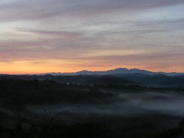You may not see this! Sunrise from the garden.