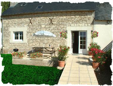 private, fenced terrace