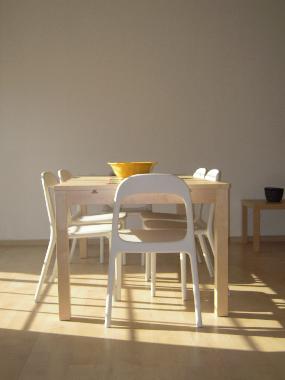 dining area, table sits 6-8 guests