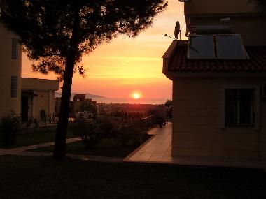 Every evening the same great sunset at Samos