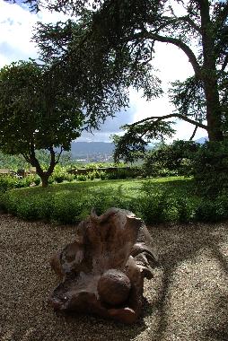 The Cheri Warwick sculpture in the garden