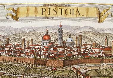 Ancient view of Pistoia
