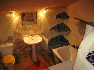 The bathroom with bathtub