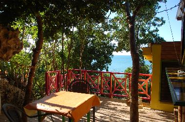 sitting area, the deck