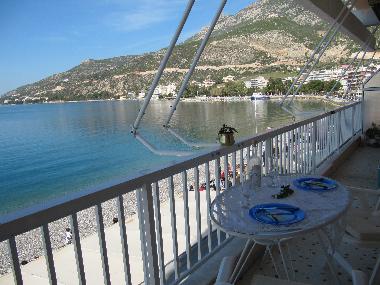 Balcony view to the Corinthian gulf