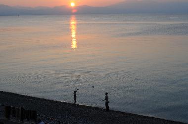 Sunset seen from the balcony