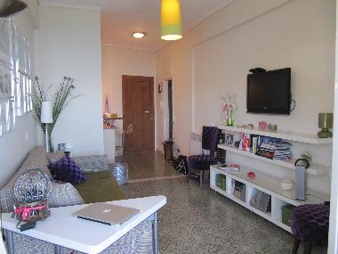 openplan room with kitchen