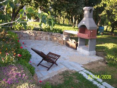 BBQ corner in the garden