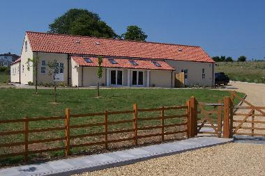 Greetham Retreat viewed from front drive and entrance