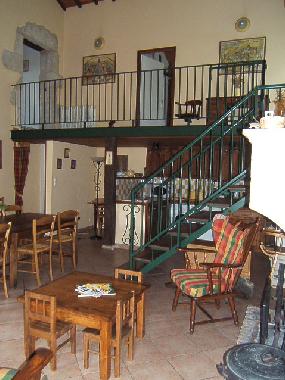 The staircase to go to the bedrooms with en-suite