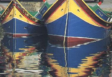 The Luzzu - the typical Maltese fishing boat