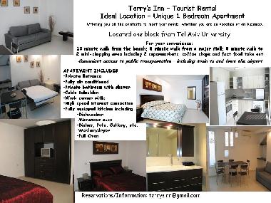 Holiday Apartment in Ramat Aviv, Tel Aviv (Tel Aviv) or holiday homes and vacation rentals
