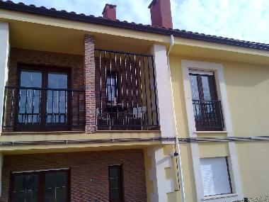 balcony, overlooking countryside and sea