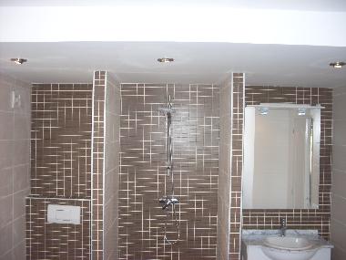 bathroom located in the master bedroom