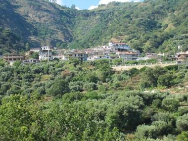 il paese visto dalla villa