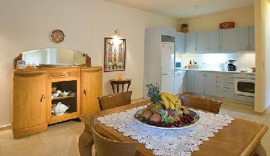 well-equipped kitchen with dining table