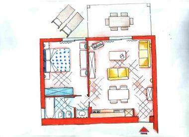Holiday House in chia (Cagliari) or holiday homes and vacation rentals