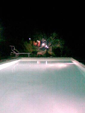 Swimming pool by night