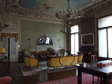 large decorated with fresco paintings manor hall