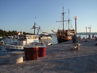 Wooden boat to visit island Krk