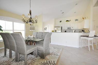 dining area with kitchen