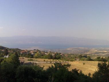 panoramic view of village and malian golf