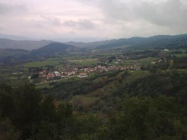 Panoramic view of village