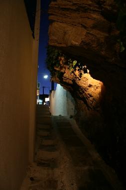 Apollonas village some detail inside village..