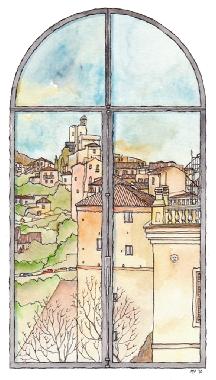 A Matteo Pericoli drawing