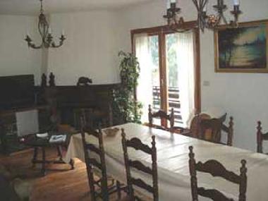 Dining area and open fire place