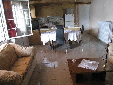 Living room with Kitchen