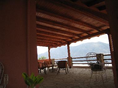Balcony with ceiling