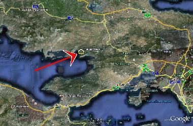 Location of  Agios Vasileios