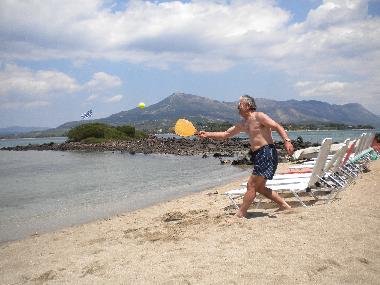 Her husband George on The Paradise-island