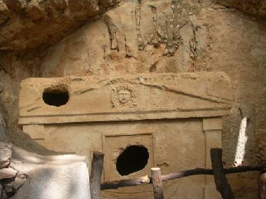 Olympos 2000 year old tombstone nearby