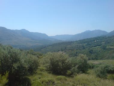 Olympos valley - view from house