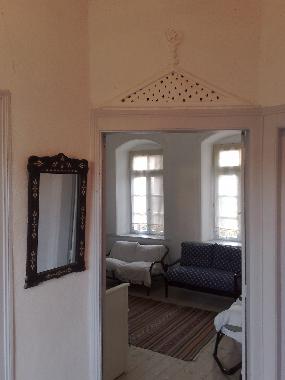 First floor hall with entrance to gallery room 