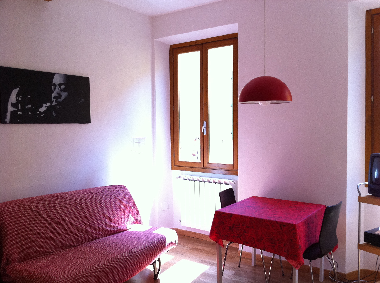 Living room with sofa bed