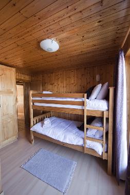 Bedroom 6, bunk room sharing shower room