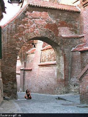 Sibiu, fortified wall of the Old Town
