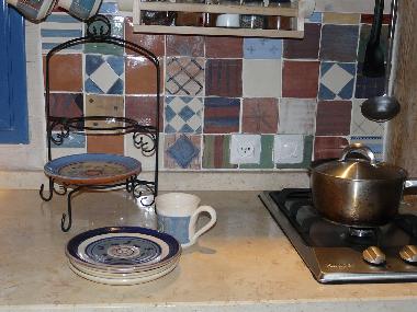 ceramic tiles and pottery made by Jeannette in her "Kadaria"