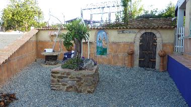 One of many seating areas