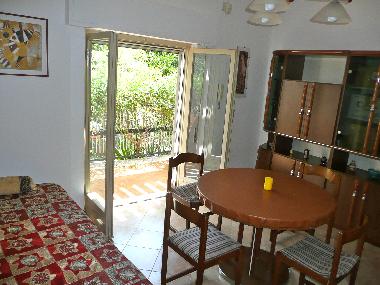 the inside dining room