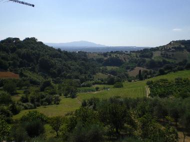 the valley facing the property