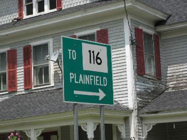 Street Signage pointing to Plainfield