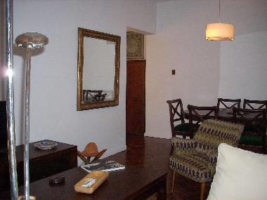 view inwards of living and dining from sofa